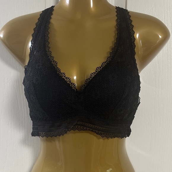 Victoria's Secret Black Lace Bralette Sz Small - Picture 1 of 3